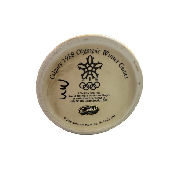 Calgary 1988 Olympic Game Mug Anheuser Busch Budweiser - Picture 3 of 4